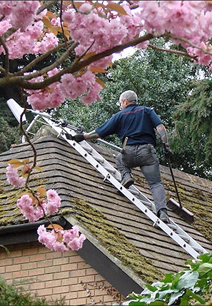 Roof in Maidstone having jet wash cleaning